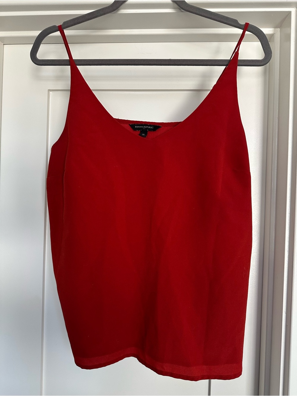 Banana Republic Red V-Neck Sleeveless Top